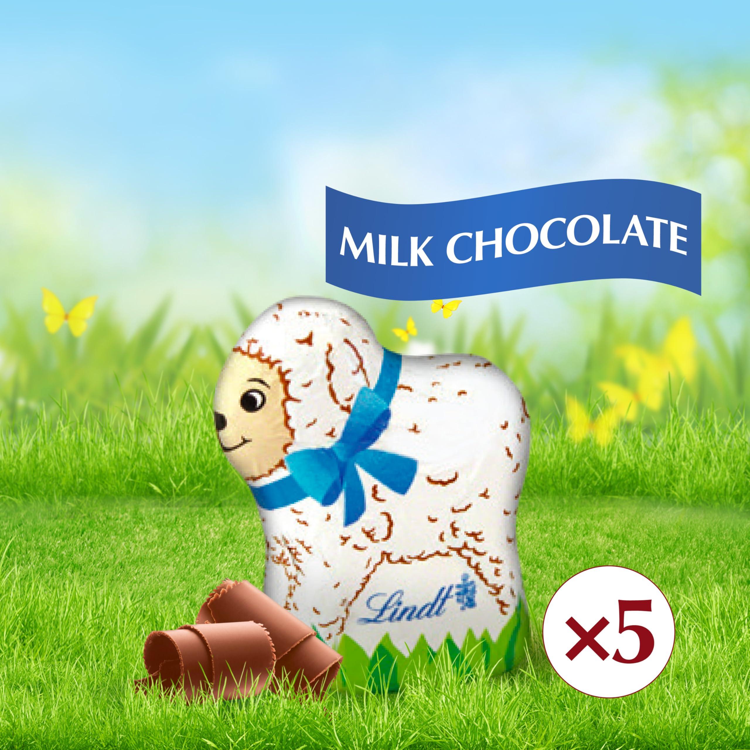 Lindt Lindt Mini Lambs Milk Chocolate, Hollow Milk Chocolate Candy, 1.7 oz., 5-Pack