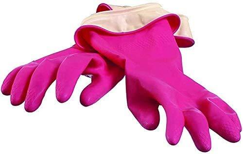 Casabella Casabella Premium Waterblock Cleaning Gloves - 6 Pair (12 Gloves) Pink - (Small)