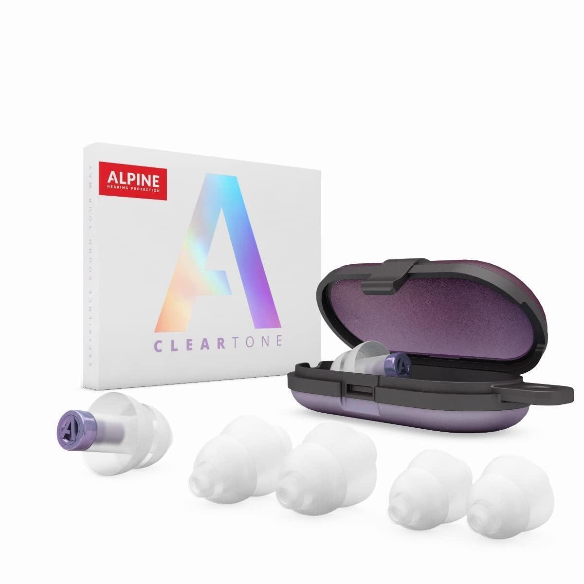 Alpine Alpine ClearTone - High Fidelity Ear Plugs for Concerts, Noise Sensitivity and More - 21dB - Soft & Comfortable - Comes with 3 Sizes: S/M/L - Earplugs for Noise Reduction - Mica