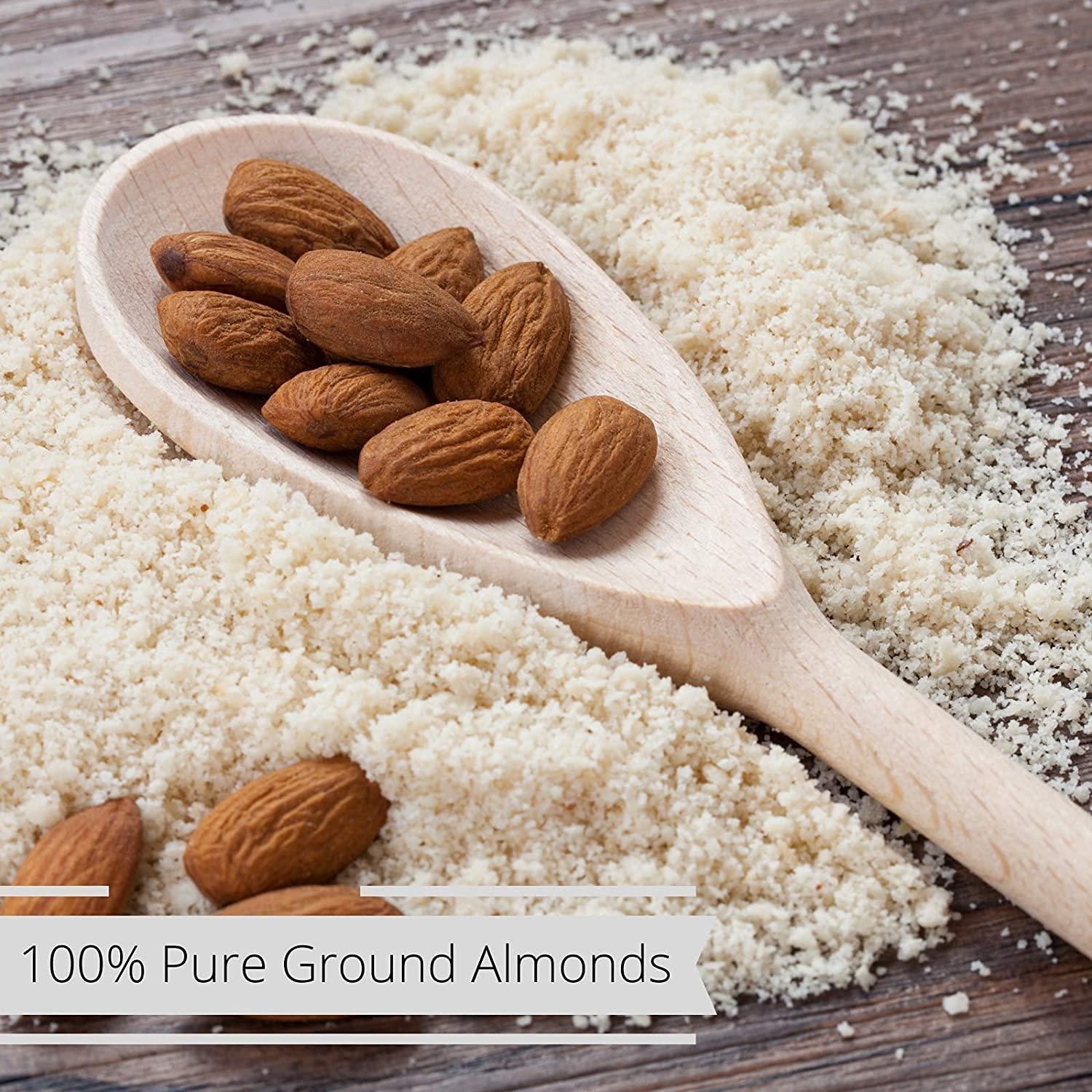 It's Delish Gourmet Ground Almond Powder (Pure Kosher Meal) by Its Delish 4 LBS Bulk Bag Great Tasting Flour Substitute All Natural Non-GMO Gluten Free Keto Plant Based Diet Friendly