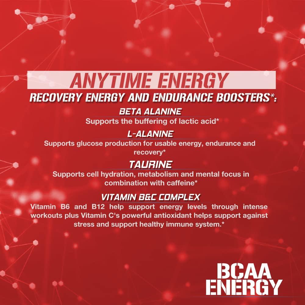 Evlution EVL BCAAs Amino Acids Powder - BCAA Energy Pre Workout Powder for Muscle Recovery Lean Growth and Endurance - Rehydrating Post Workout Recovery Drink with Natural Caffeine - Fruit Punch