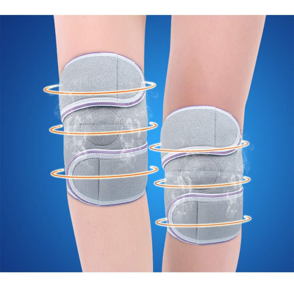 Healifty 1 Pair Heated Knee Brace Magnetic Knee Pad Knee Strap Self Heating Knee Pad Knee Warmer Thermal Knee Pad Megnetic Heating Knee Cover Bracket Knee Pads Plate Keep Warm