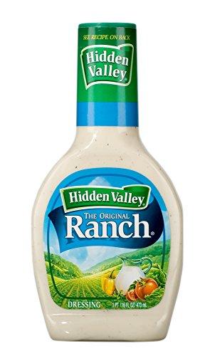 Hidden Valley Hidden Valley Original Ranch Dressing, 16 Fluid Ounce Bottle, Pack of 3, Plus Hidden Valley Original Ranch Seasoning and Salad Dressing Mix, 1 Oz Packet