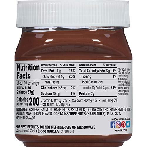 Nutella Nutella Chocolate Hazelnut Spread, Perfect Topping for Pancakes, 13 Ounce (Packaging May Vary)