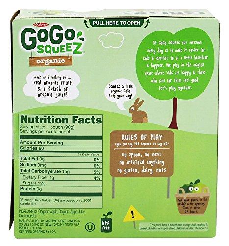 Materne Organic Applesauce Squeezes - Apple Apple