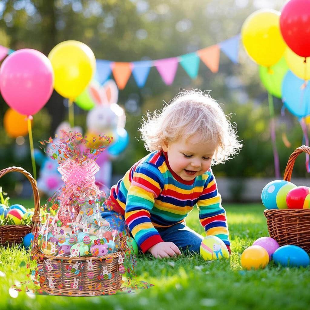 shareluck shareluck 100ft Easter Cellophane Wrap - Easter Cellophane Wrapping paper for Gift Baskets, Treat-Easter Design & Eggs Cellophane. (100ft Long x 16 Wide)