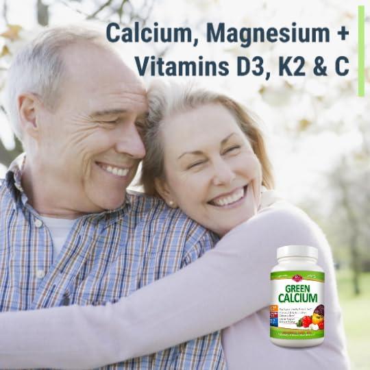 Olympian Labs Olympian Labs Calcium Plus Magnesium, Formulated with Vitamin C, K2 & D3, 100 Tablets Supporting Healthy Bones & Teeth
