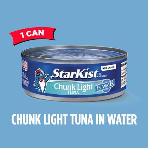 StarKist StarKist Chunk Light Tuna in Water, 5 oz (1 Pack) Canned Tuna Fish, Wild Caught, Gluten Free, Ready to Eat, Perfect for Salads, Keto Meals and Snacks, with 20g Protein & 90 Calories Per Serving