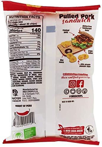 Inka Crops Inka Crops Plantain Chips, Chile Picante, 4 Ounce (Pack of 12)