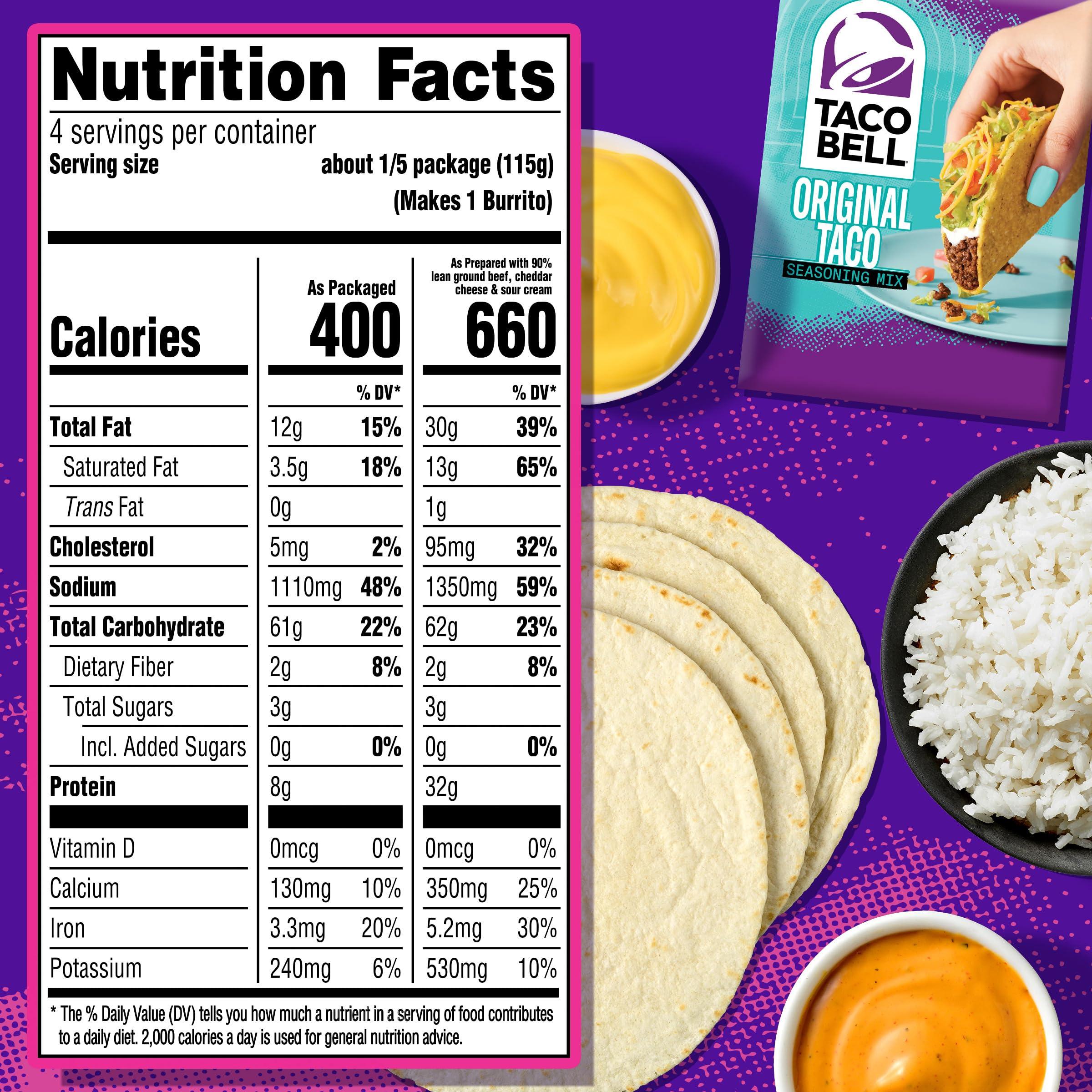 Taco Bell Taco Bell Queso-Burrito Cravings Kit, 21.5 oz Box