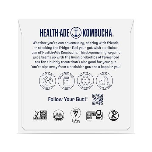 Health-Ade Health-Ade Organic Passion Fruit Tangerine Kombucha Can 11.5OZ 4-Pack, 46OZ