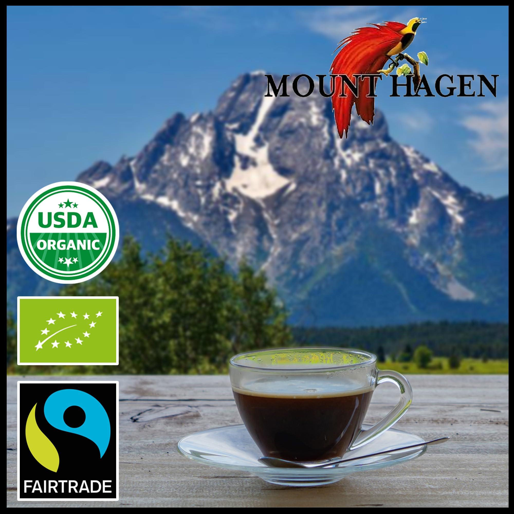 Mount Hagen Mount Hagen Organic Freeze Dried Instant Coffee 7.05oz and Instant Espresso Ground Coffee 1.76oz Bundle