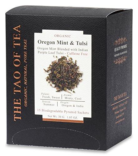 The Tao of Tea The Tao of Tea Oregon Mint & Tulsi Box Pyramid Sachets, 15 Pyramid Sachets