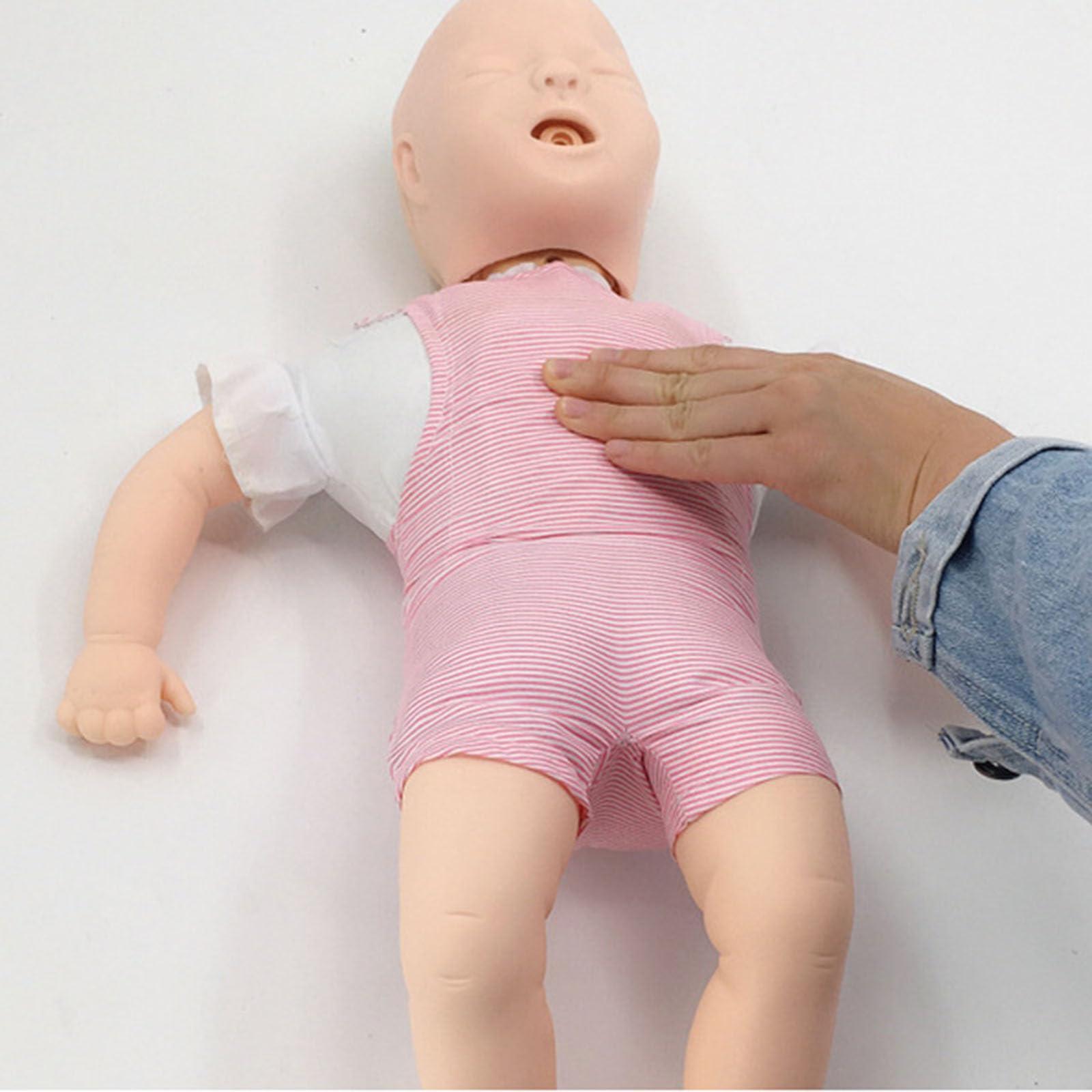 SUZLAZYR SUZLAZYR Infant CPR Manikin Infant Infarct Simulator Infant Airway Obstruction Training Dummy CPR Choking Mannequin for Medical First Aid Teaching