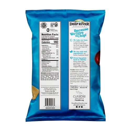 Deep River Snacks Deep River Snacks Sea Salt & Vinegar Kettle Cooked Potato Chips, 8-Ounce (Pack of 12)