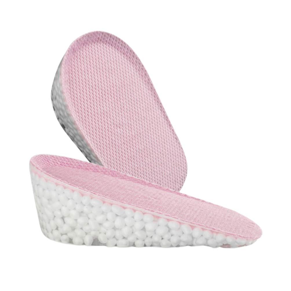 EXCEART Exceart 1 Pair Half Insoles Silicone Insole Shoe Lift Inserts Heels Lift Inserts Height Lift Pad Elevator Insoles Wooden Dustpan and Brush Half Pad High Heel Pink Men and Women