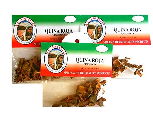 El Indio Quina Roja (Cinchona) Net Wt 1/2oz (14gr) 3-Pack