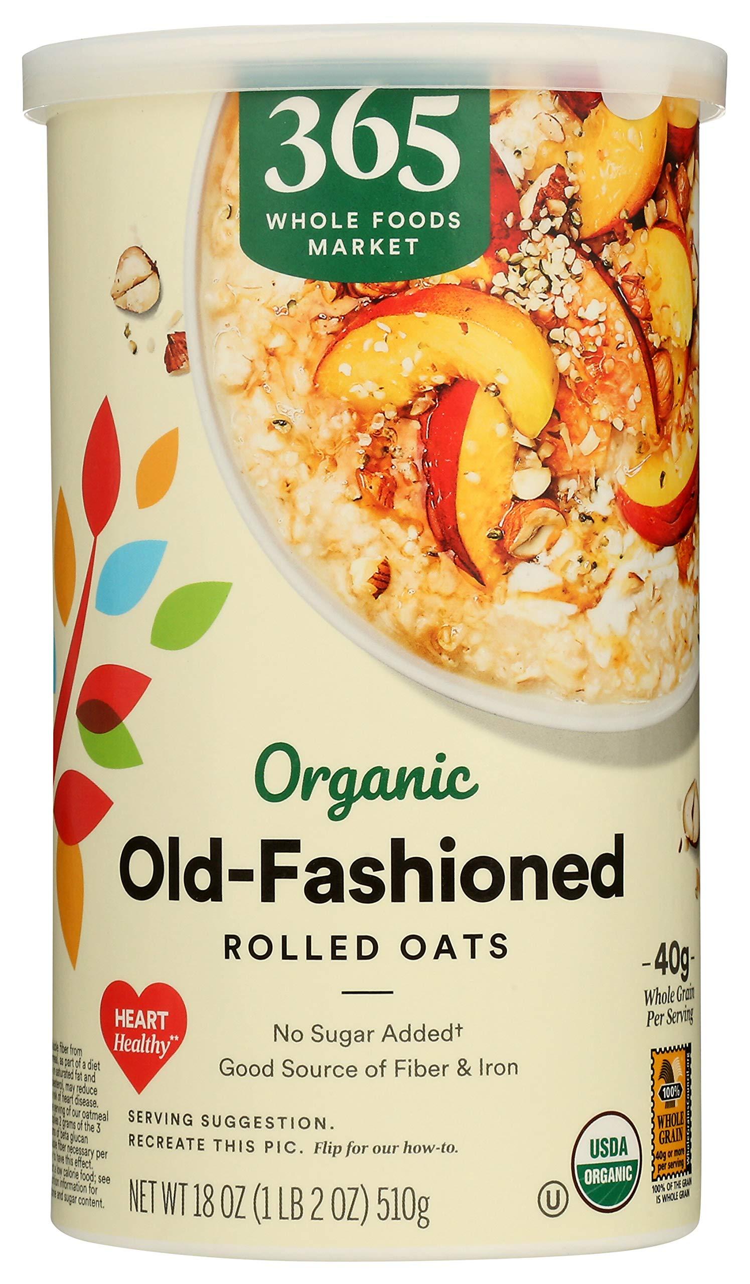 365 by Whole Foods Market 365 by Whole Foods Market, Organic Old Fashioned Rolled Oats, 18 Ounce