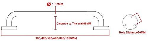 MaGiLL Grab Bars for Bathtubs and Showers, Bathtub Handrail Bathroom Grab Bar Bathroom Tub Safety Grab Bar Safety Handles Wall Mounted Portable Safety Support Handle (Size : 68CM) ()