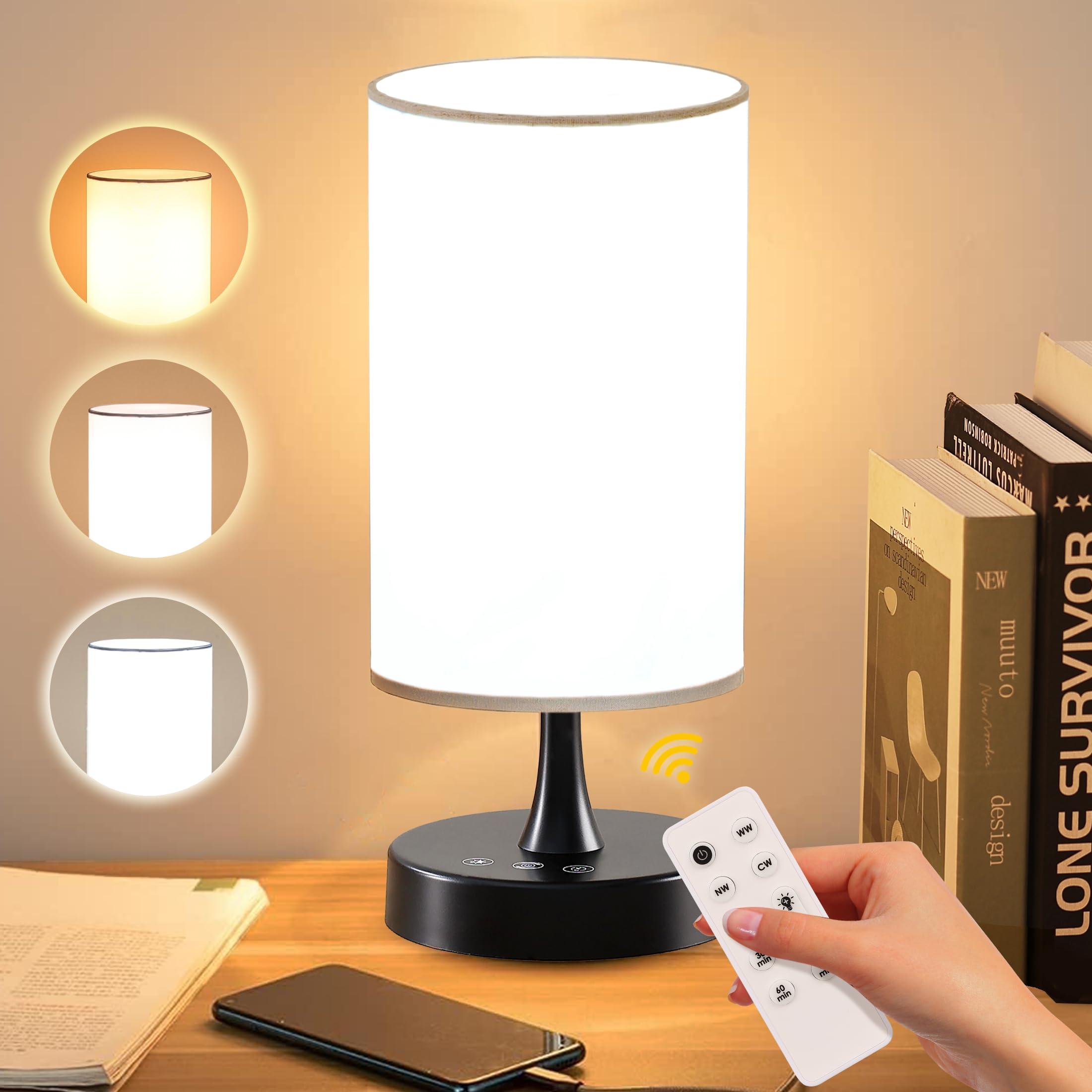 Caromolly Caromolly Light Therapy Lamp, 10000 Lux Light with Remote Control, 3 Color Temperature & 4 Brightness Level & Timer, Daylight Lamp for Home, Office, Decoration(Black Base White Shade)