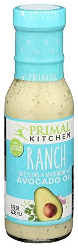 Primal Kitchen Primal Kitchen Ranch Salad Dressing & Marinade made with Avocado Oil, Whole30 Approved, Paleo Friendly, and Keto Certified, 8 Fluid Ounces