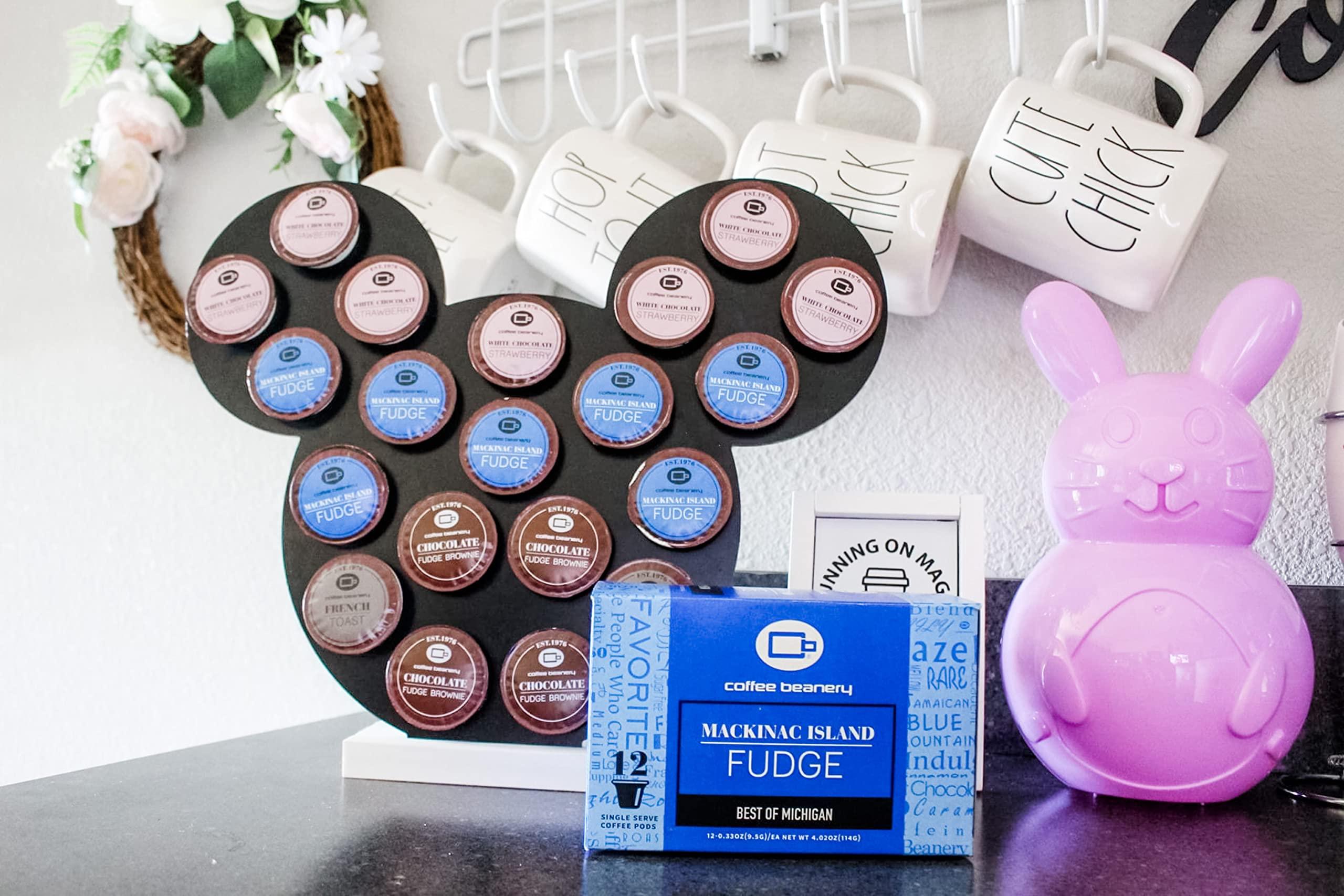 Coffee Beanery Mackinac Island Fudge Coffee Pods by Coffee Beanery | 12ct Flavored Coffee Pods Medium Roast Coffee Pods| 100% Specialty Arabica Coffee| Gourmet Coffee Pods