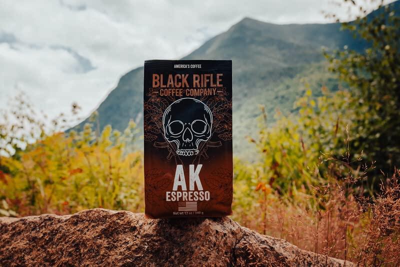 Black Rifle Coffee Company Black Rifle Coffee Company, AK-47 Espresso,100% Arabica Coffee,Colombian Supremo Roasted Dark, Whole Bean 12 oz Bag