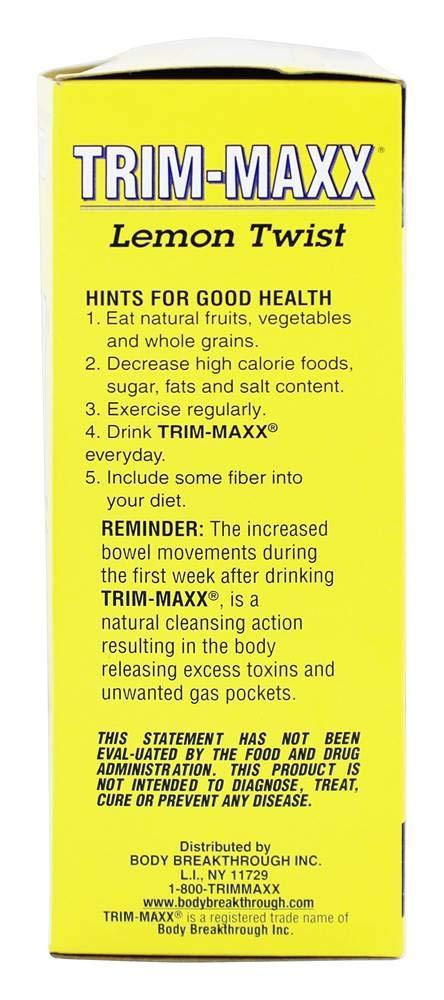 Body Breakthrough Body Breakthrough Diet Trim-Maxx Tea Lemon, 70 Count