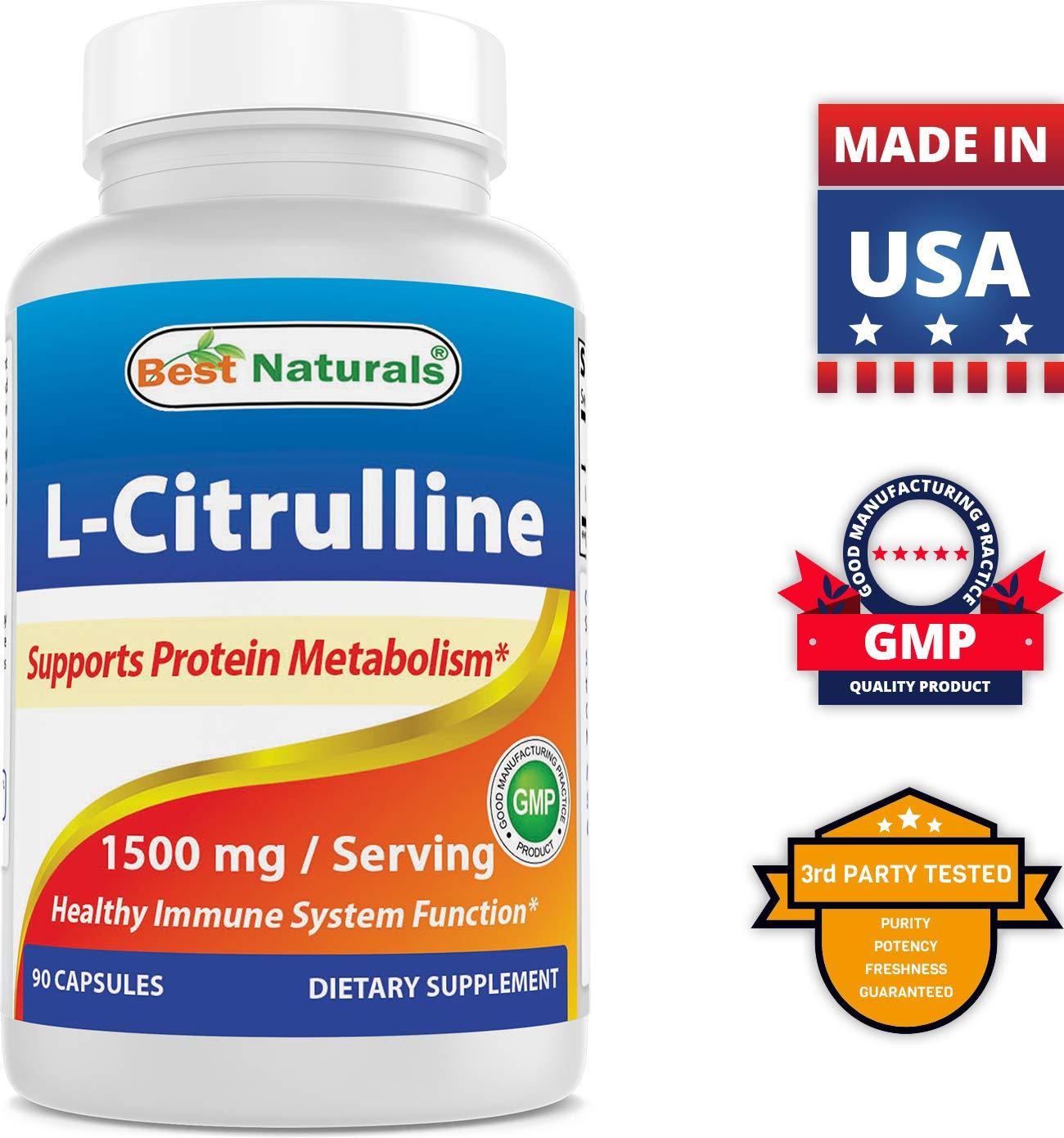 Best Naturals Best Naturals L-Arginine L-Ornithine - 1000mg & L-Citrulline 1500mg