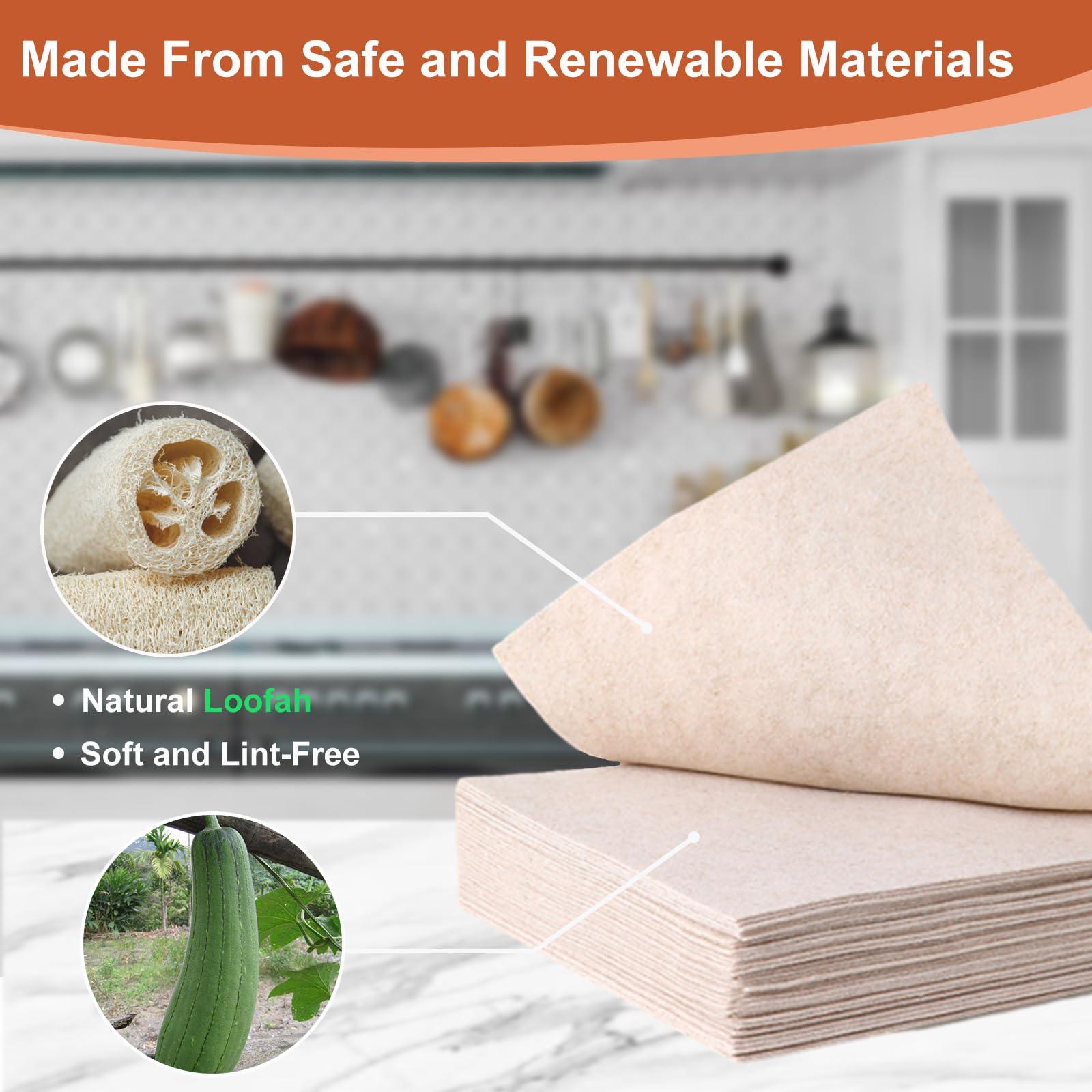 MLUUHK MLUUHK 100 Pack Kitchen Dish Cloths, Reusable Microfiber Cleaning Cloth, Dish Towel for Cleaning Kitchen Rags