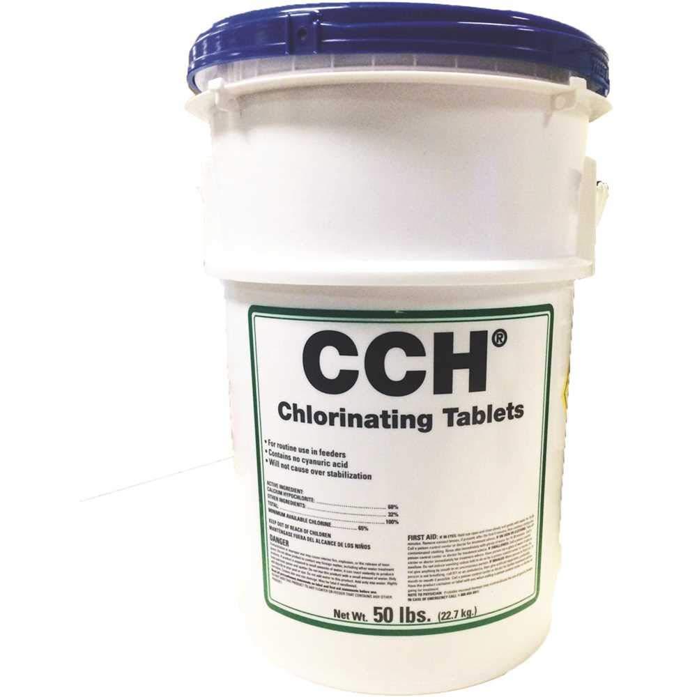 Advantis Technologies CCH Calcium Hypochlorite 2-5/8 in. Tablets, 50 lbs. 23220