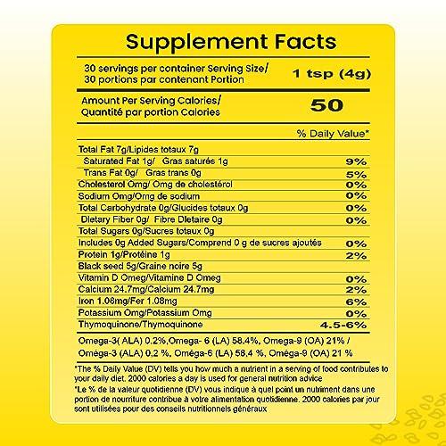 BUIE HOLISTIC HERBS BUIE Black Seed Oil | Black Cumin Seed Oil (Nigella Sativa Oil) | Un-Refined, Cold Pressed Extra Virgin Oil | with 4.5 to 6% Thymoquinone & Omega 3 6 9 | 8 FL Oz