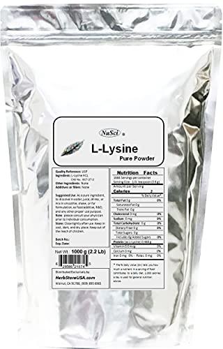 NuSci NuSci L-Lysine HCl Lysine Pure Powder (250 Grams (8.8 oz))