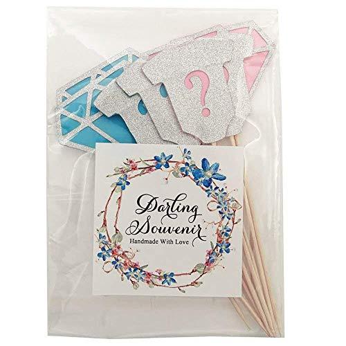 Darling Souvenir Darling Souvenir, Wedding Engagement Ring Cupcake Toppers, Party Dessert Decorations - Pack Of 20