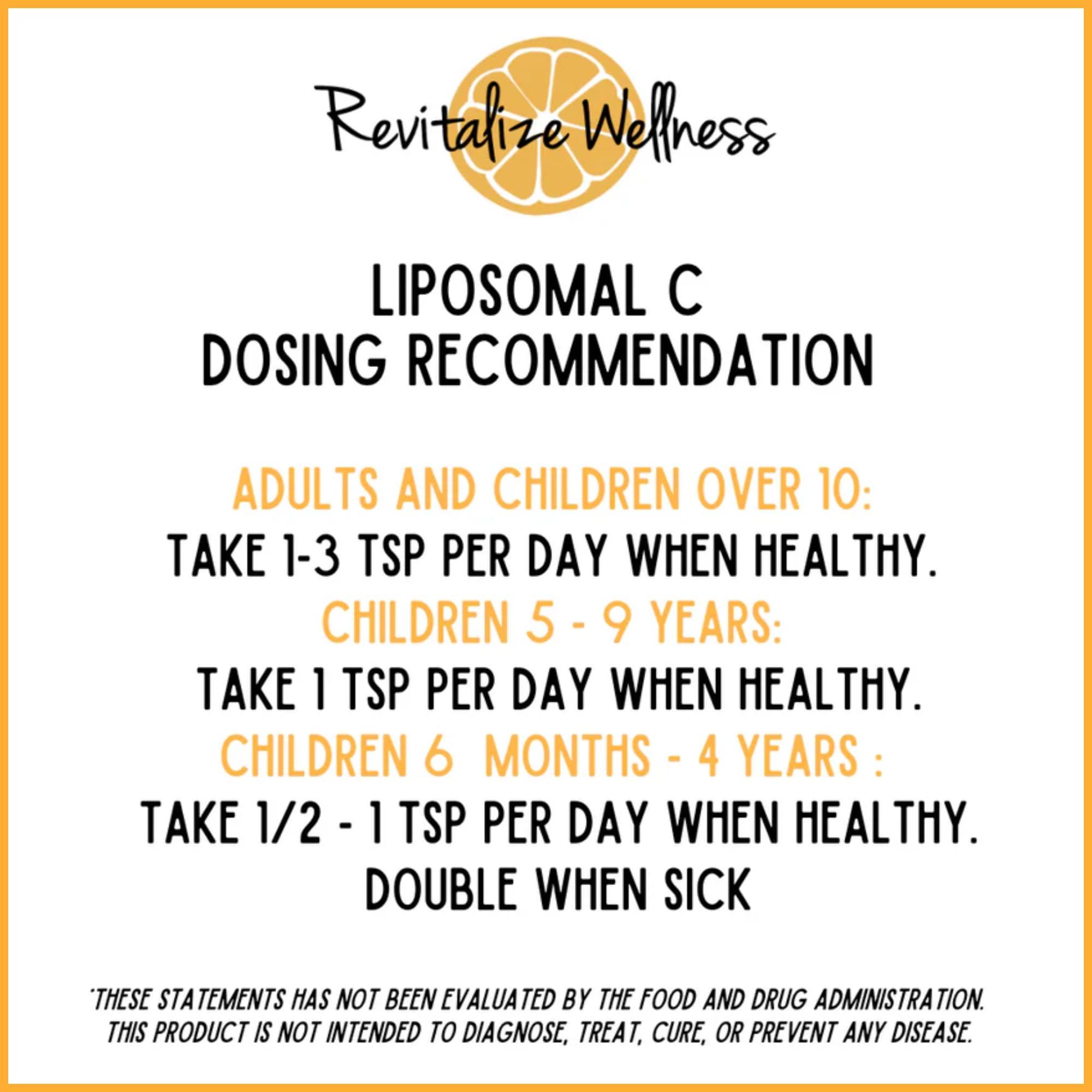 Revitalize Wellness Revitalize Wellness Liposomal Vitamin C | 1,000 mg Vitamin C | Profound Absorption, Pure, Corn Free, & GMO-Free | 30 Servings