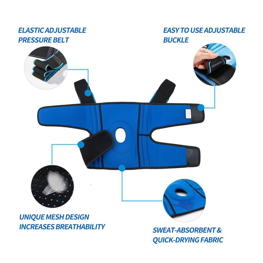 Doufurt DOUFURT Knee Brace for Women & Men Meniscus Tear, Plus Size Knee Braces for Knee Pain Relief, Arthritis, Compression Knee Support Side Stabilizers