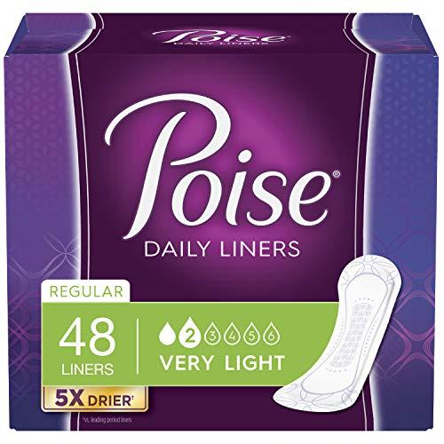 Poise Poise Incontinence Panty Liners, Very Light Absorbency, Regular, 48 Count