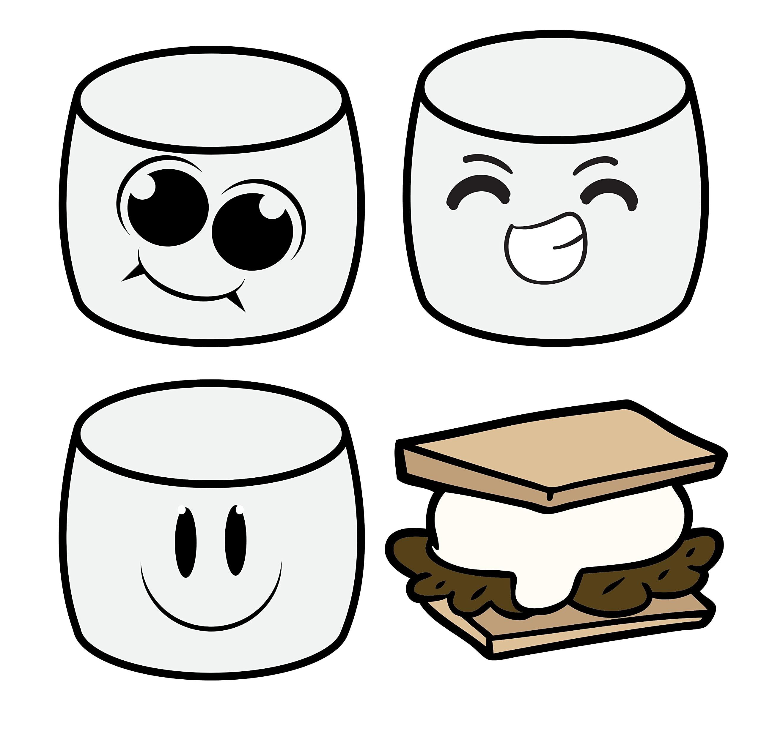 KOOKIE PLUS Individually Wrapped Marshmallows | 24 x 2 sets = 48 units | 1\" cylinder shape | Great for gatherings, camping, fire pits, birthday parties, corporate outings | Smores