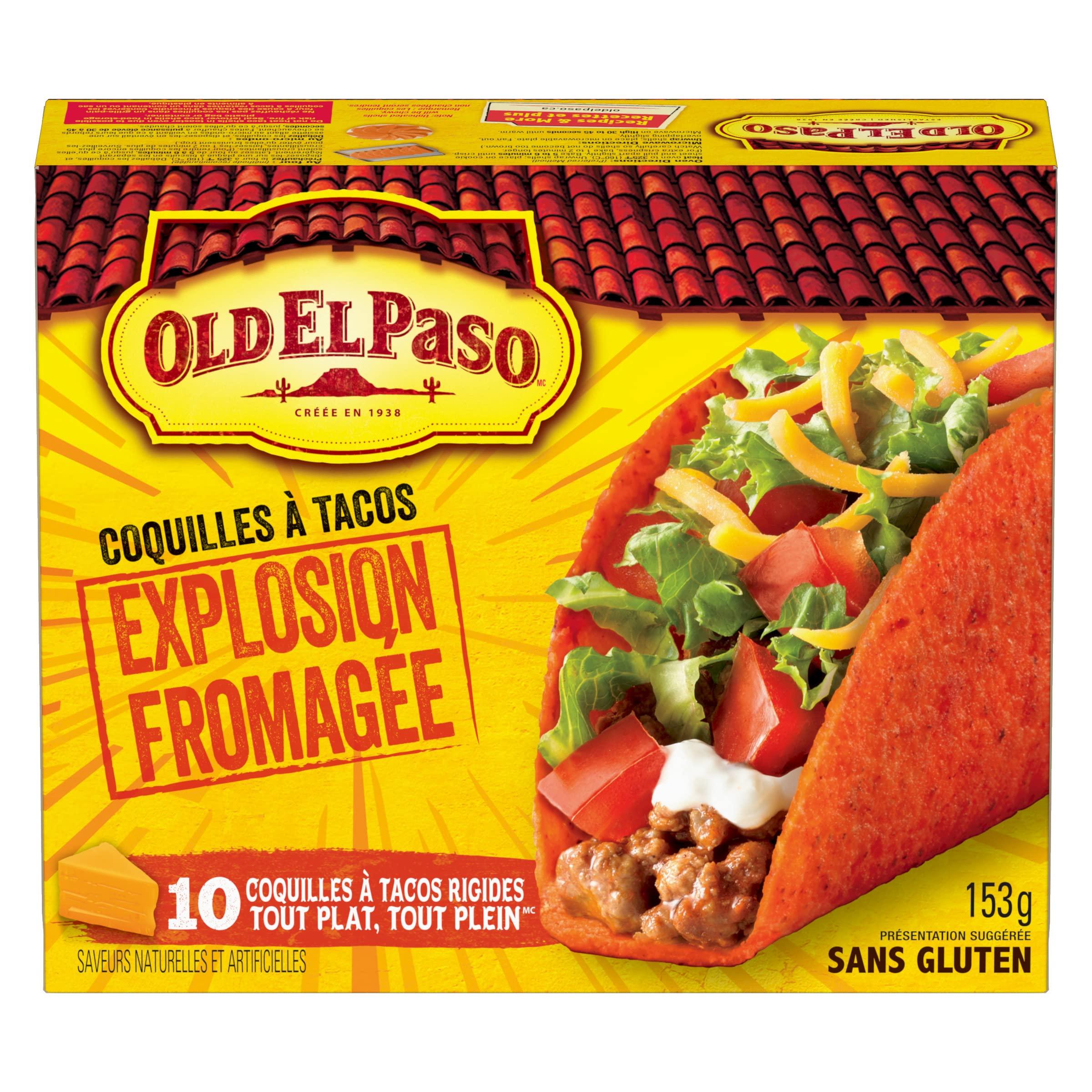 Old El Paso Old El Paso Gluten Free Cheesy Blasted Taco Shells 153g/5.4oz {Imported from Canada}