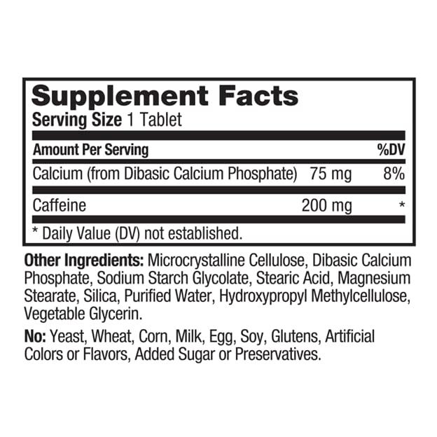 ProLab ProLab Caffeine Tablets 200mg - 300ct | Energy Support, Helps Enhance Endurance & Mental Focus, Reduce Fatigue, Pre-Workout, Extra Strength