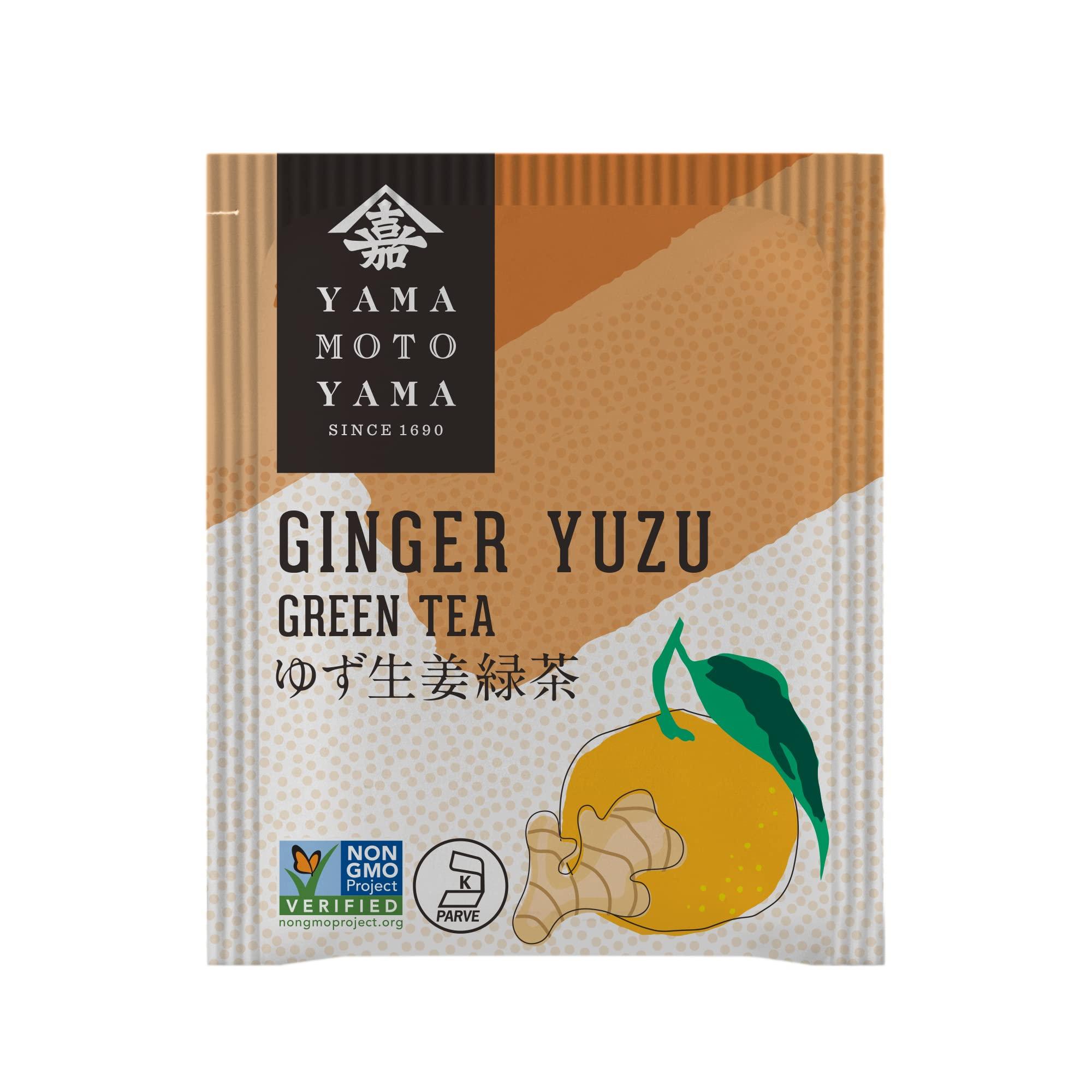 Yamamotoyama Yamamotoyama Ginger Yuzu Green Tea, 18 bags (Pack of 2)