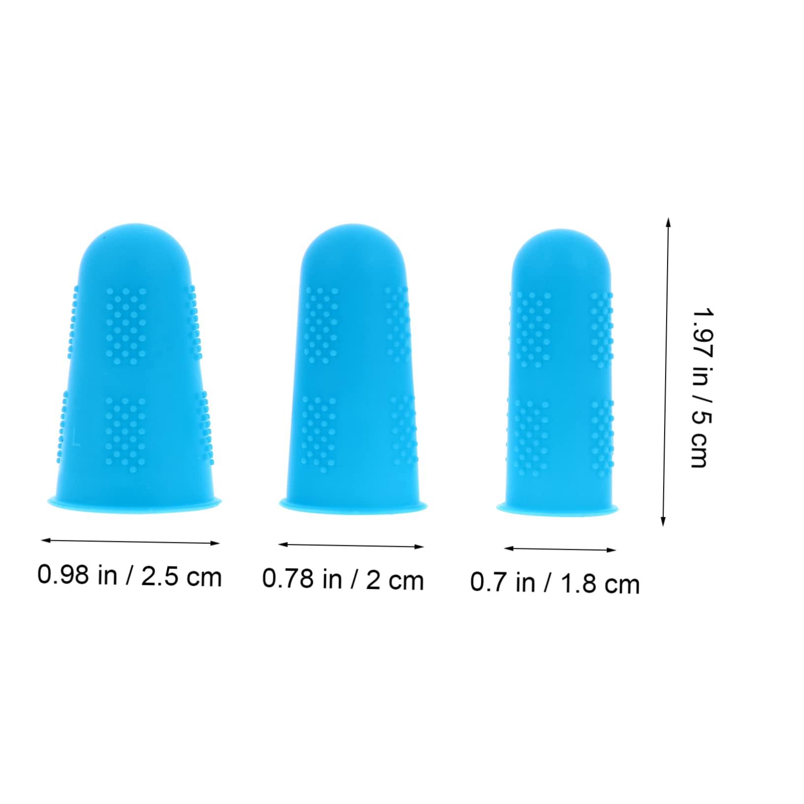 SAFIGLE 30 Pcs Finger Protector Protective Finger Tip Silicone Finger Tip Finger Caps for Hot Glue Silicone Finger Protective Cover Silicone Finger Sleeves Resistant Finger Cover