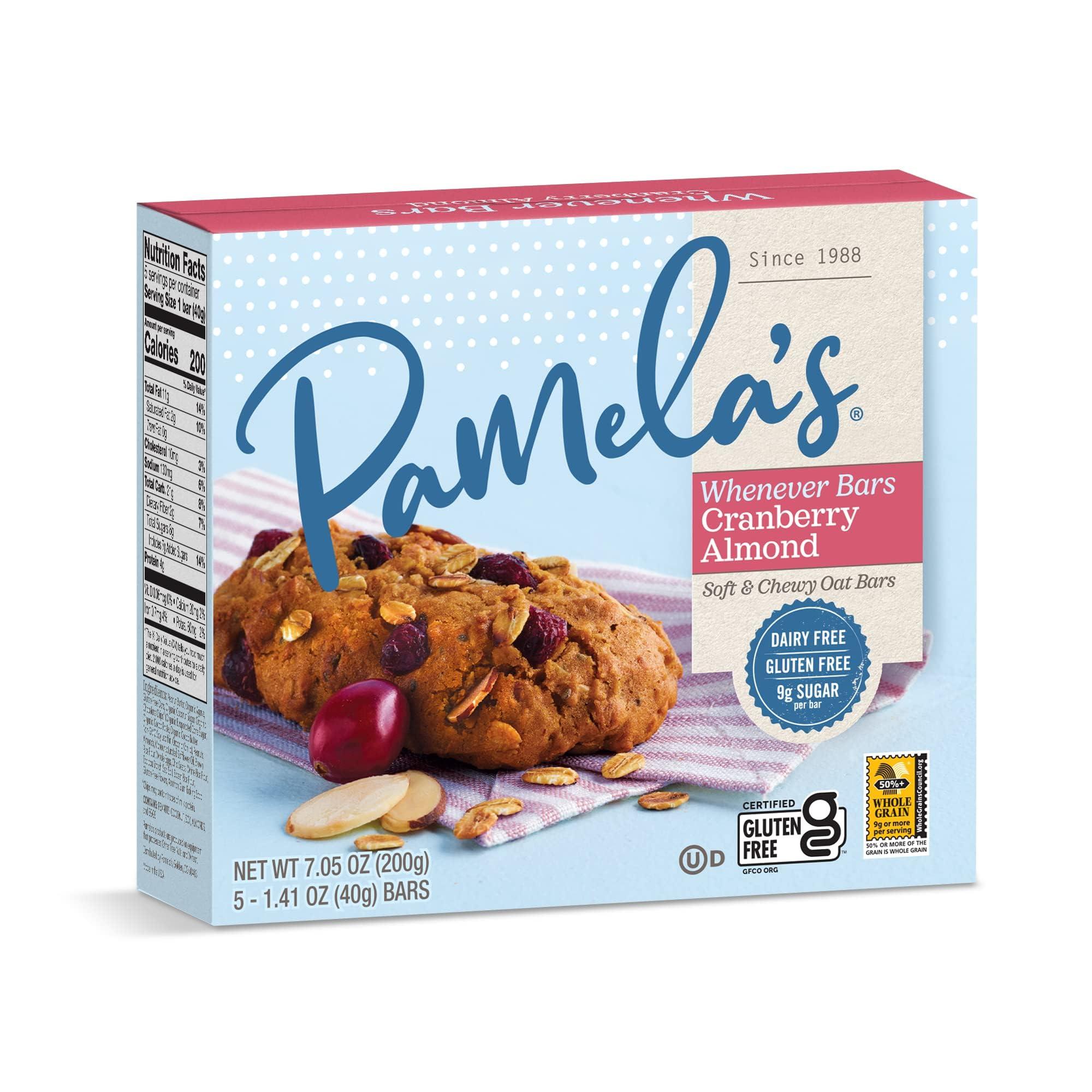 Pamela's Products Pamela\'s Products Whenever Oat Bars, Cranberry Almond, 5 Bars, 1.41 oz (40 g) Each