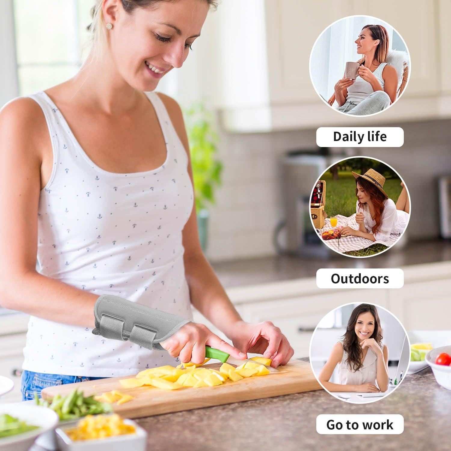 Kecartu Wrist Brace for Carpal Tunnel Pain Relief, Wrist Support Splint for Women Men,Sprain, Repetitive Strain, Adjustable Hand Brace for Sleeping Fits Right Left Hand for Arthritis (Grey, Left Hand, S/M)