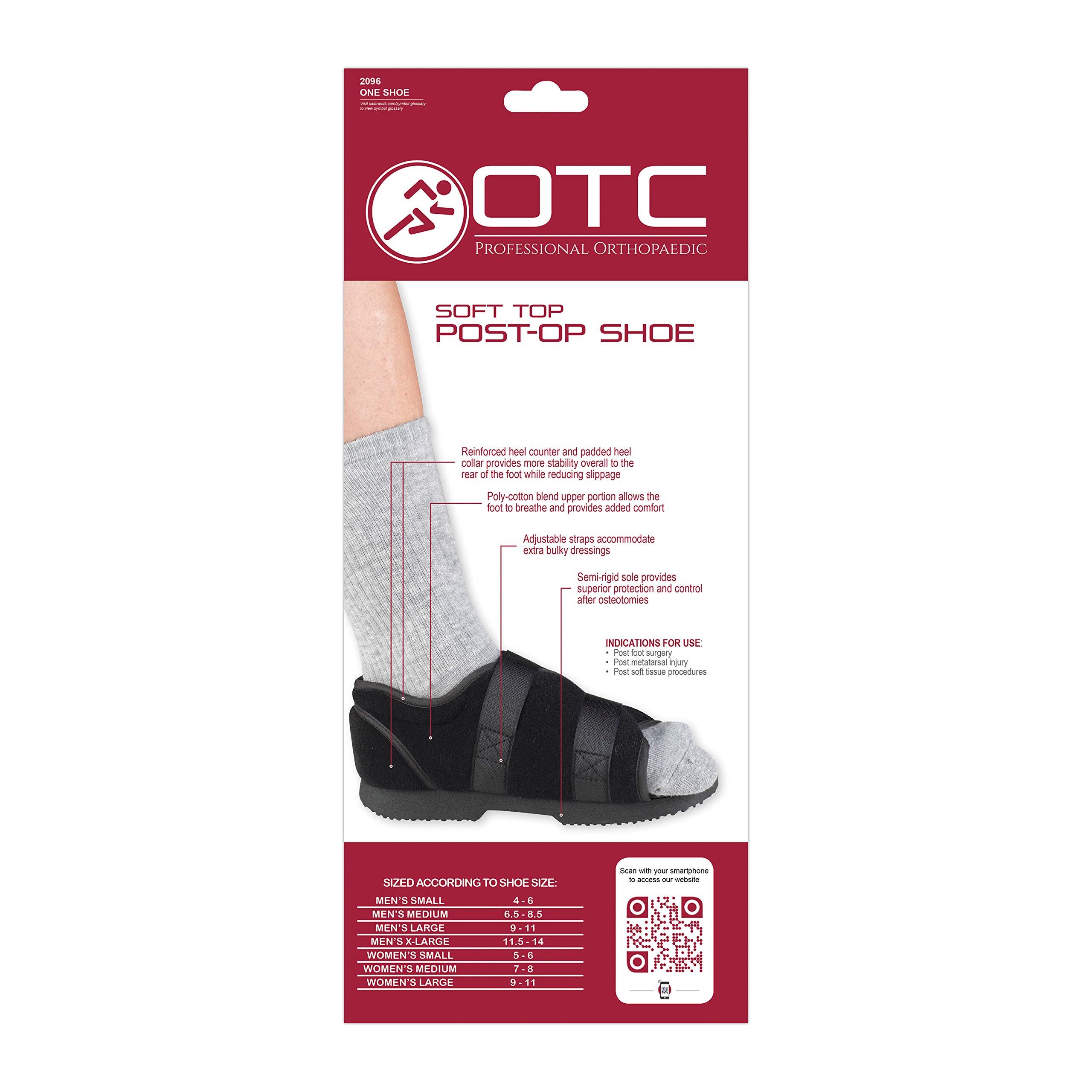 OTC OTC Post-Op Shoe, Soft Top, for Men & Women, Large (Women) (Pack of 2)