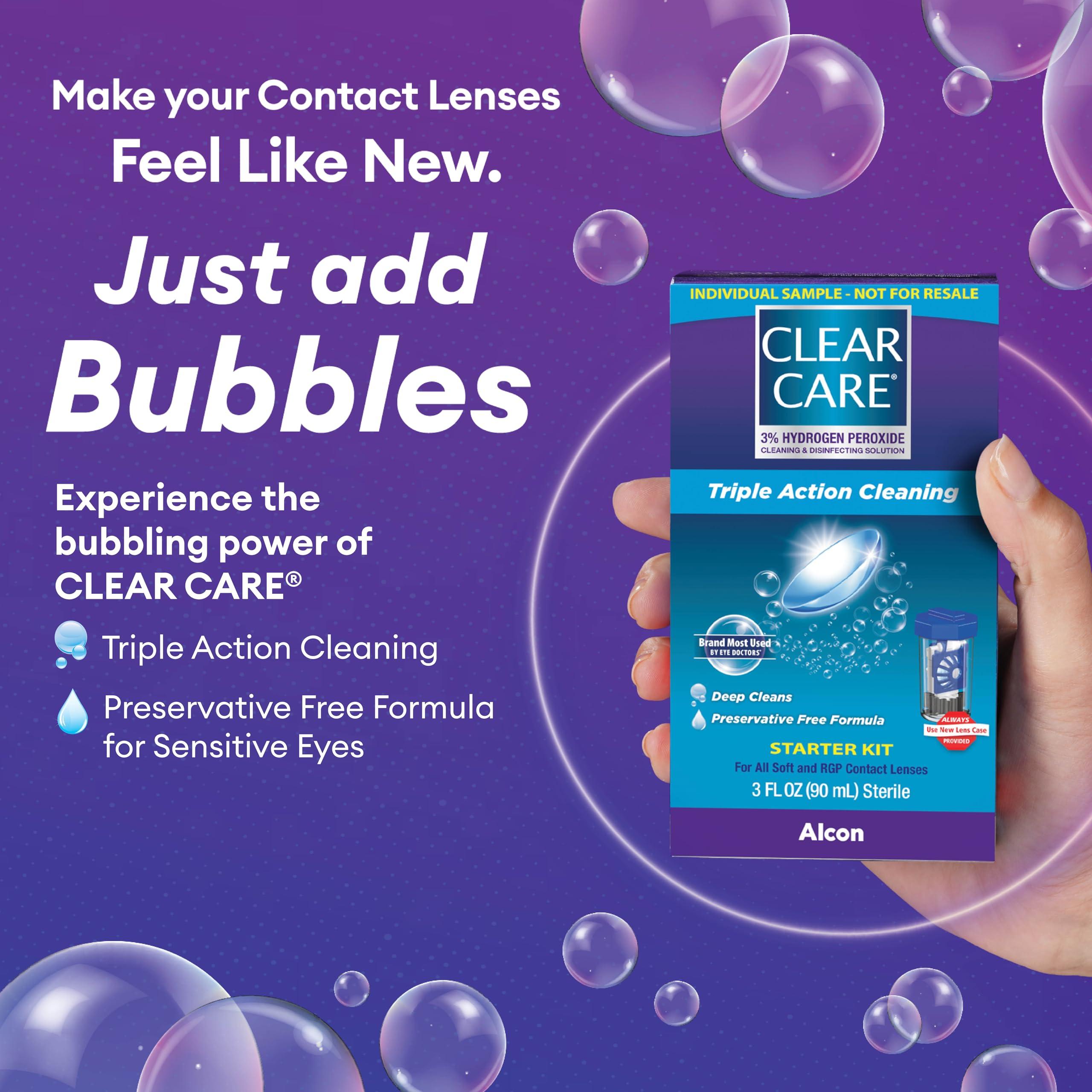 Clear Care Clear Care Plus Cleaning Solution Travel Pack, No Flavor, 3 Fl Oz