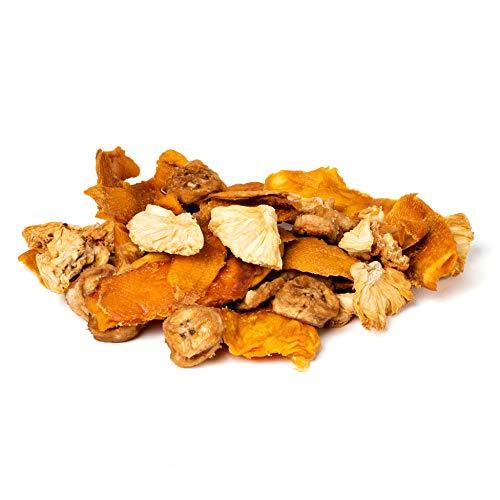 Mavuno Harvest Mavuno Harvest Tropical Mix Dried Fruit Snack | Unsweetened Organic Mixed Dried Fruit | Gluten Free Healthy Snacks for Kids and Adults | No Sugar Added, Vegan, Non GMO | 1 Pound Resealable Bag