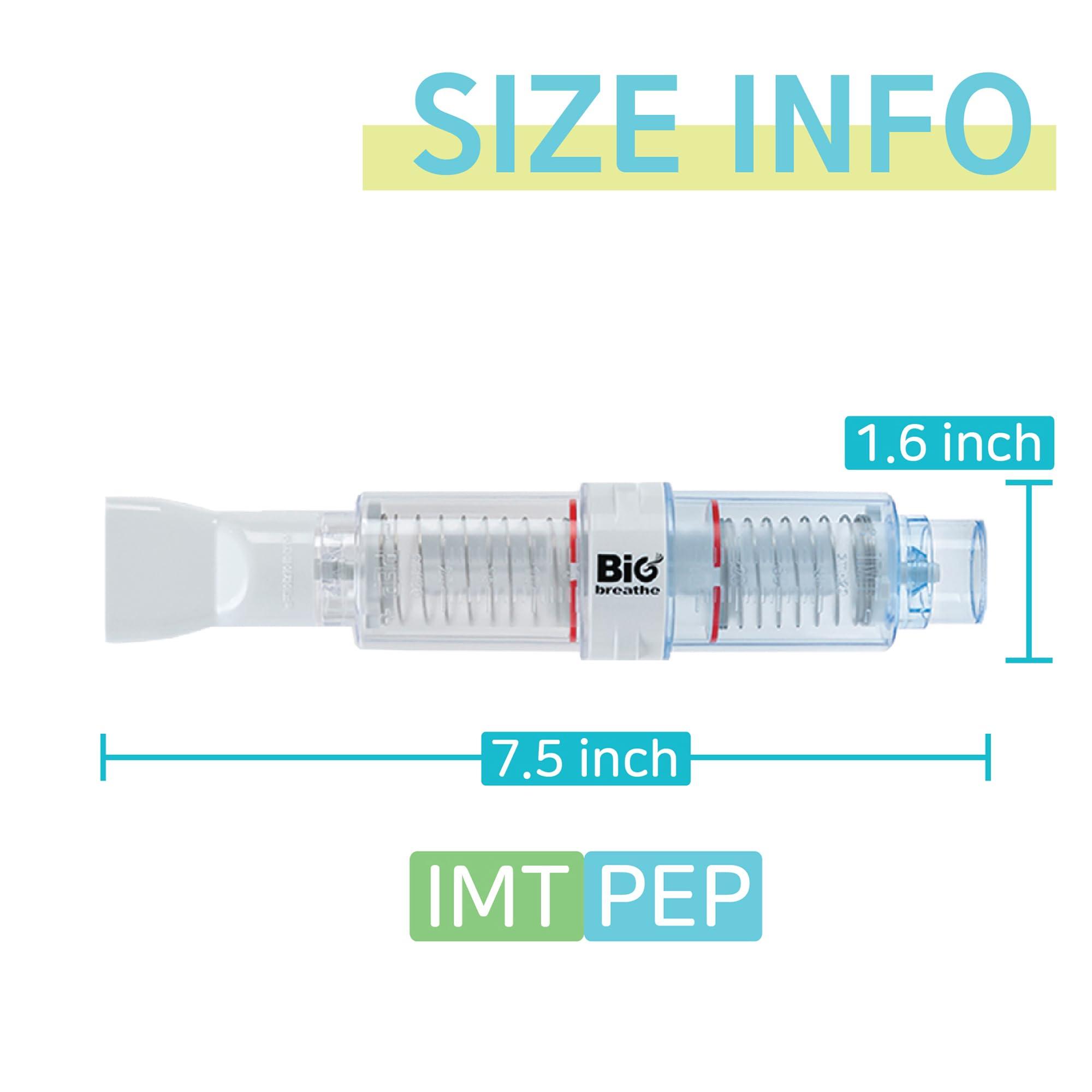 BIG BREATHE Bigbreathe IMT/PEP | Three-Mode Breathing Exerciser for Seniors, Smooth Mucus Removal, Lung Expanding Device, Easy to Use and Clean