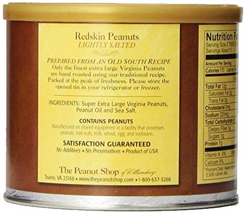 The Peanut Shop of Williamsburg The Peanut Shop of Williamsburg Redskin Peanuts, Roasted & Salted, 10.5 Ounce