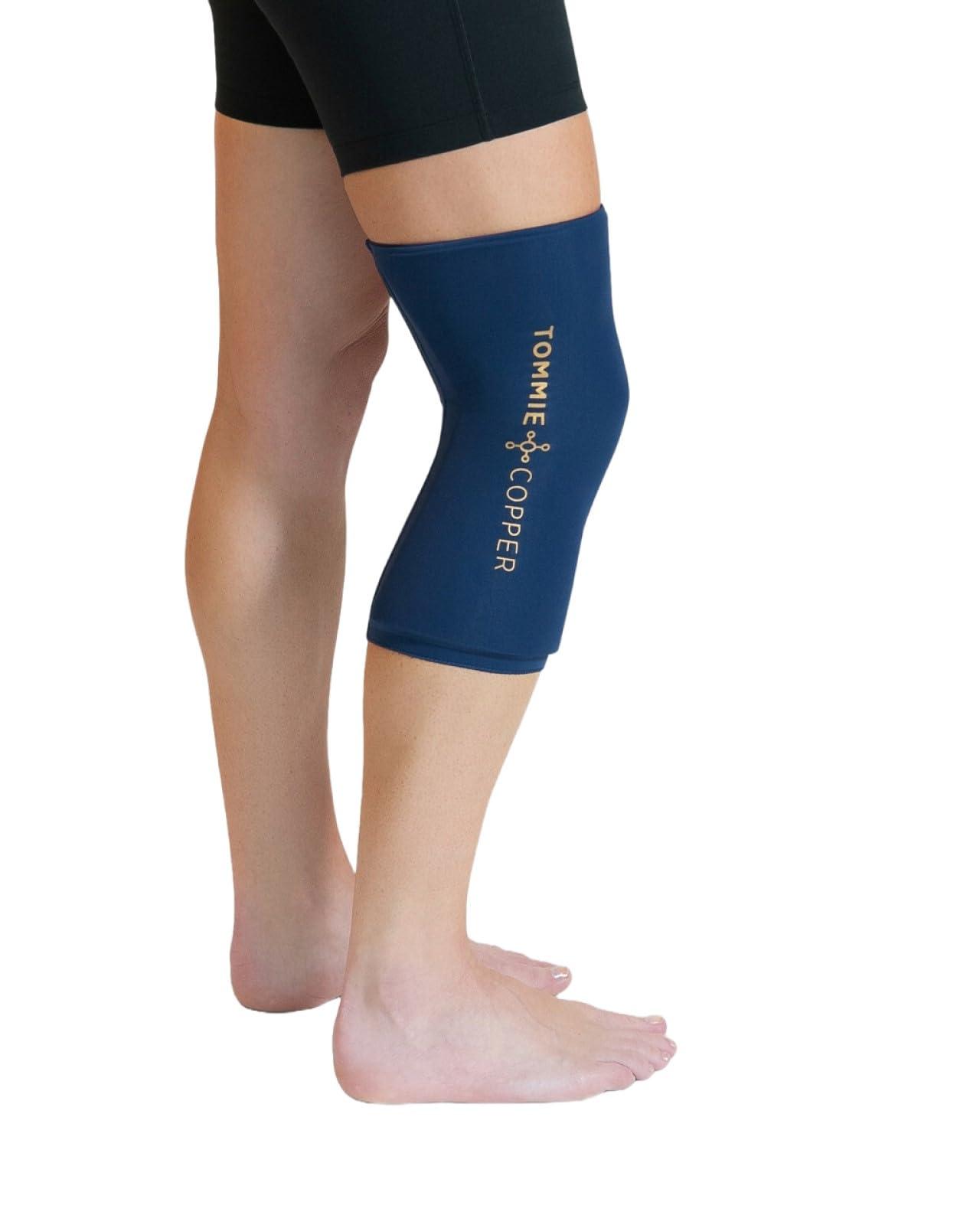 Tommie Copper Tommie Copper BetterICE Ice Pack for Knee - Reusable, Flexible, Leak-Free Gel Cold Compress - Dark Navy, Small